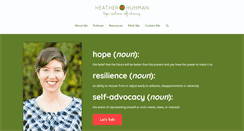 Desktop Screenshot of heatherhuhman.com